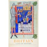 Travel Poster Britain Land Of History Hastings