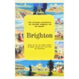 Travel Poster Brighton Holiday Seaside Resort South Coast
