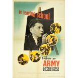 Propaganda Poster Become An Army Apprentice UK British Army Recruitment