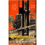 Advertising Poster Continental Guide Automobile Car Map