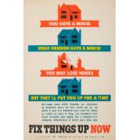 Propaganda Poster Fix Things Up Now WWII UK Home Front