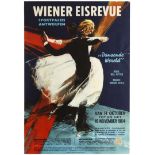 Sport Poster Ice Skating Wiener Eisrevue Vienna Revue Sport Palace Antwerp