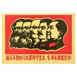 Propaganda Poster Marx Engels Lenin Stalin Mao Communism