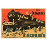 Propaganda Poster Set URD Les Ecrases France Radical Socialist Party