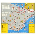 Sport Poster Vuelta Ciclista Tour Of Spain Cycling 1962