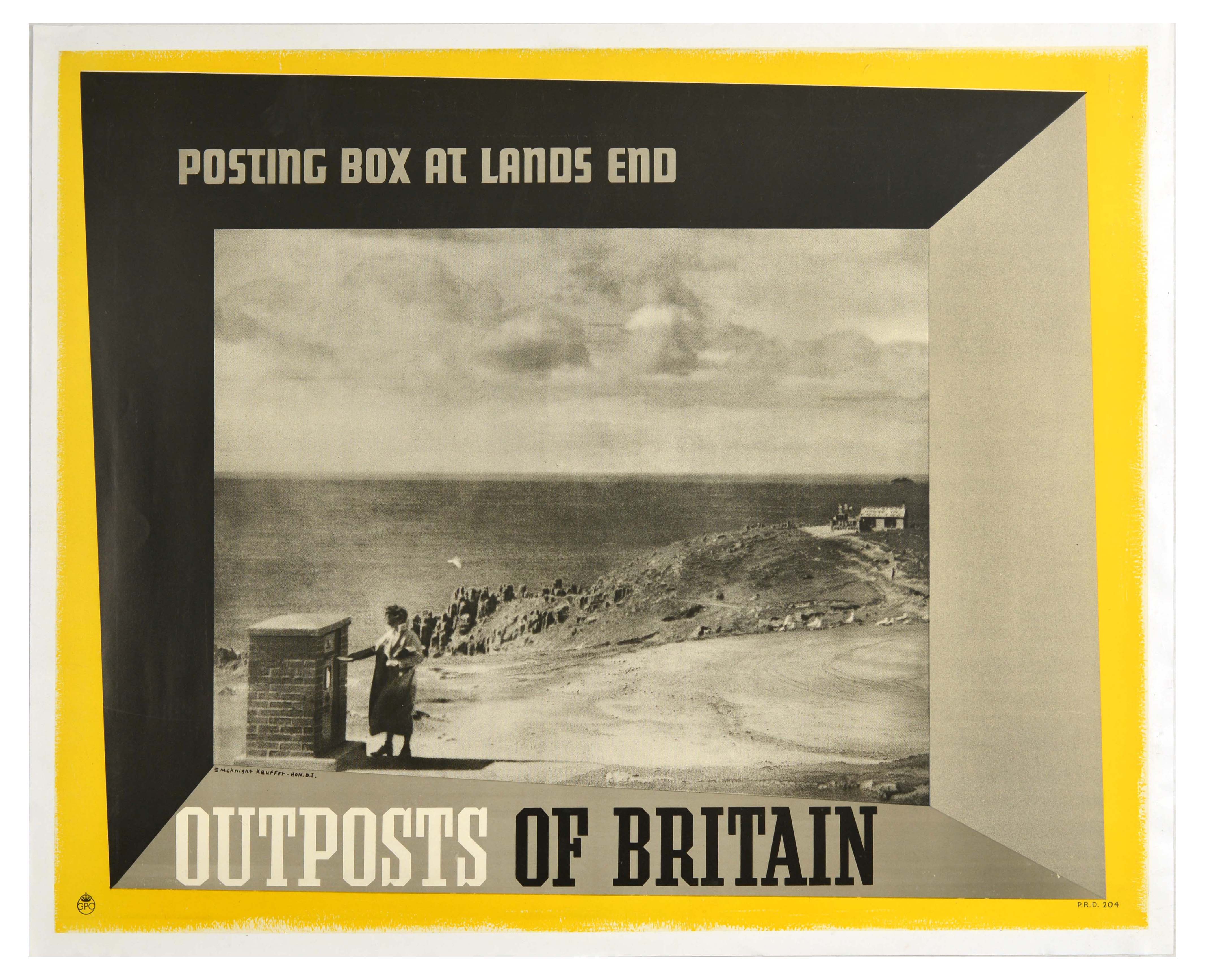 Advertising Poster Outposts of Britain Lands End GPO McKnight Kauffer