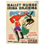 Advertising Poster Ballet Russe Irina Grjebina
