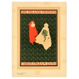 Advertising Poster Inland Printer Christmas Art Nouveau Bradley