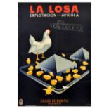 Advertising Poster La Losa Poultry Farm Casas De Benitez