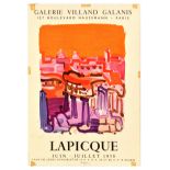 Art Exhibition Poster Lapicque Galerie Villand Galanis