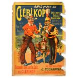 Advertising Poster Clerikop Aperitif Drink Alcohol Cowboy