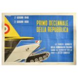 Propaganda Poster Italy Republic Anniversary Armed Forces