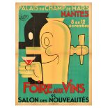 Advertising Poster Wine Fair Nantes Foire Aux Vins Et Salon Des Nouveautes