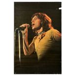 Rock Music Concert Poster Mick Jagger Rolling Stones