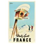 Sport Poster Winter Sports In France Skiing Leger