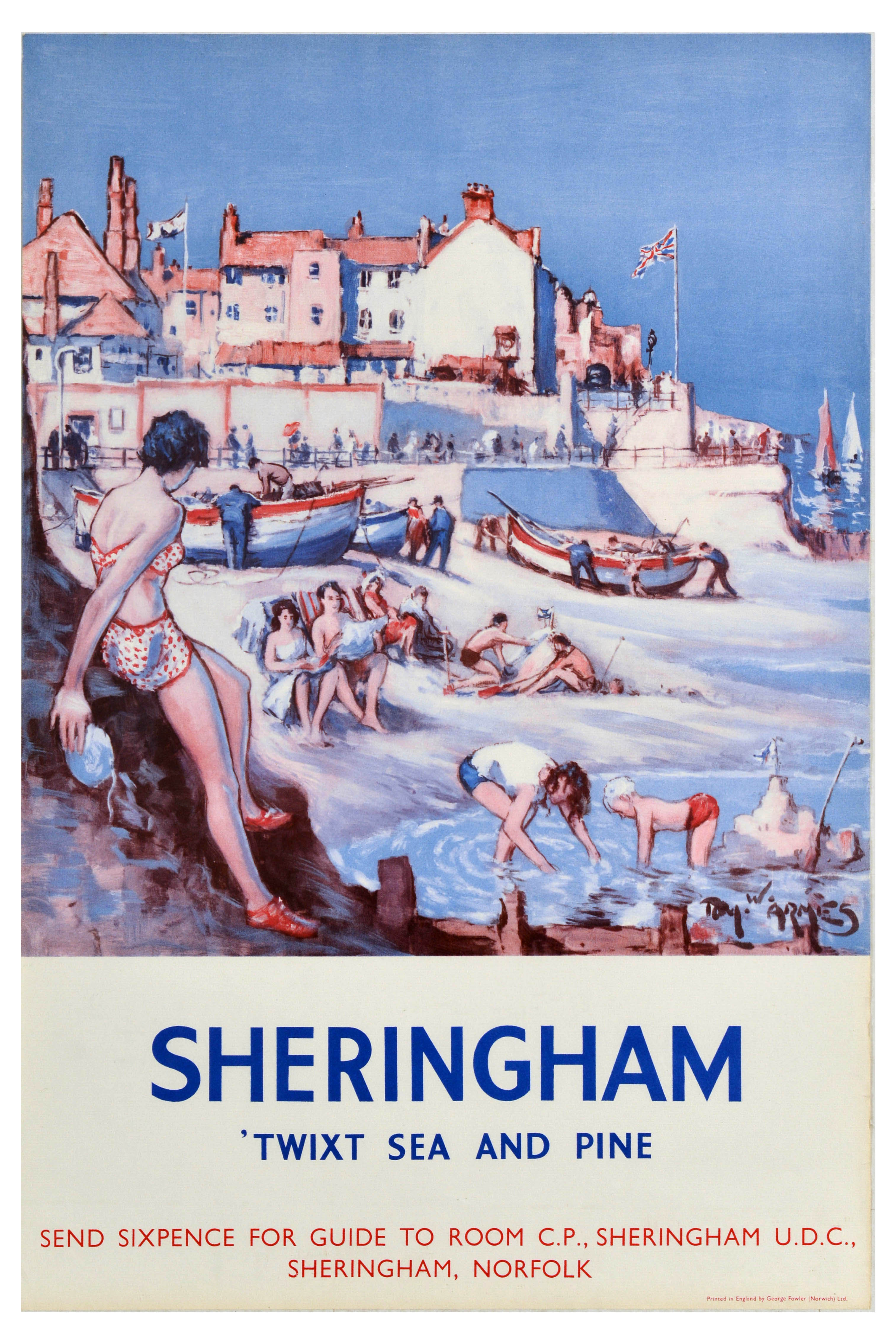 Travel Poster Sheringham Twixt Sea And Pine