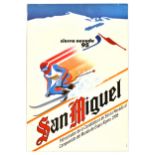 Sport Poster FIS Alpine Ski Championship San Miguel Sierra Nevada