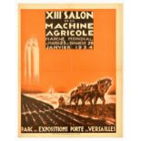 Advertising Poster Agricultural Machinery Show Machine Agricole Art Deco France