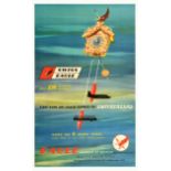 Travel Poster Swiss Eagle Air Coach Service Switzerland