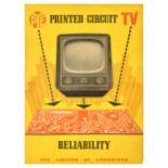 Advertising Poster Pye Printed Circuit Television Reliability TV