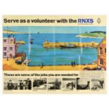 Propaganda Poster RNXS Volunteer Royal Naval Auxiliary Service