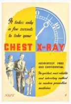 Propaganda Poster Chest Xray Health Check Tuberculosis Medicine Hospital