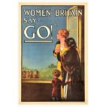 War Poster Women Of Britain Say Go WWI Recruiting