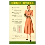 Advertising Poster Schoolgirl Grooming Mum Deodorant USA Hygiene Health