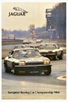 Sport Poster Jaguar XJS Car Racing European Touring Car Championship 1984
