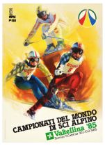 Sport Poster World Ski Championship Valtellina Bormio