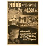 Propaganda Poster NSDAP Hitlerjugend Adolf Hitler Youth Nazi Germany