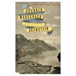 Travel Poster Switzerland Brunnen Morschach Railway Herdeg