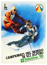 Sport Poster Ski Italy Championship Bormio Lombardy