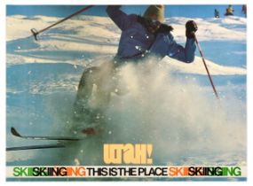 Sport Poster Utah Ski USA This Is The Place Winter Sport