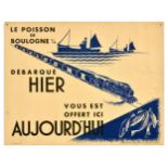 Advertising Poster France Le Poisson De Boulogne Fish