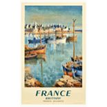 Travel Poster France Brittany French National Railways Tourism