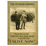 War Poster Veterans Farewell WWI Enlist Now UK Recruitment