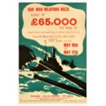 War Poster Lend It To End It WWII Royal Navy Weapons Week