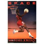 Sport Poster Michael Jordan Nike Air Space Final Frontier Chicago Bulls NBA Basketball