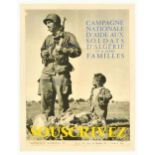 Propaganda Poster Algerian Soldier Charity Campaign France