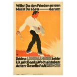 War Poster Austria 8th War Loan Sow To Reap Peace WWI