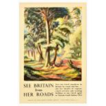 Travel Poster See Britain From Her Roads Coach Services Omnibus