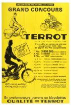 Sport Poster Terrot Moped Racing Motorcycle Bicicleta