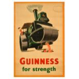 Advertising Poster Guinness For Strength Steamroller Wilkinson Beer Stout