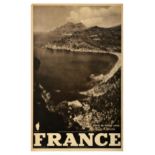 Travel Poster France Gulf Of Porto Corsica Bussagna Beach