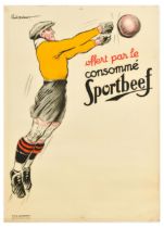 Sport Poster Sportbeef Football Goalkeeper Soup Stock Food
