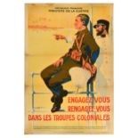 Propaganda Poster Colonial Troops Recruitment France Soldier Navy Sailor