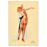 Advertising Poster Vargas Girls April March Pinup Calendar Model Nude