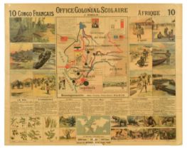 Propaganda Poster French Congo Africa Office Colonial Scolaire