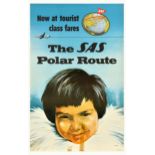 Travel Poster The SAS Polar Route Scandinavian Airlines System